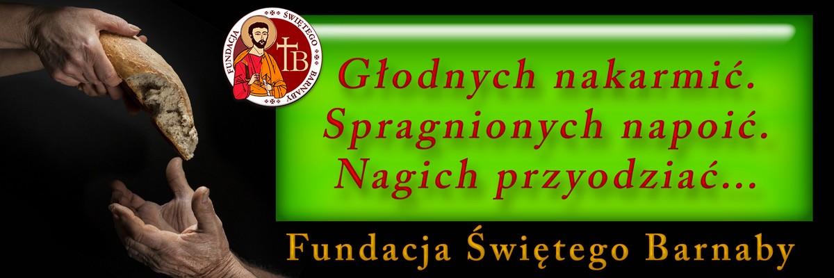 Fundacja Świętego Barnaby działa dzięki wsparciu 1,5% poprzez Program PITy.